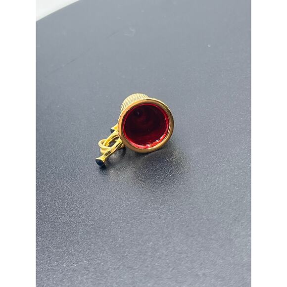 Joan Rivers Vintage Collectible Red Gold Enamel Mug Coffee Cup Jewelry Charm - Picture 4 of 9